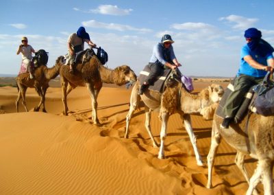 Sahara Desert camel ride on a private guided tour with Experience Morocco