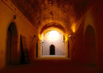 Moulay Ismail's granary interior in Meknes in Morocco