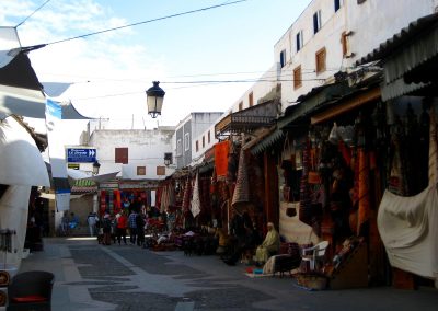 Walking through Rabat's Kasbah des Oudaias in Morocco