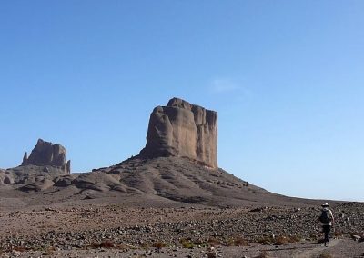 Bab n'Ali volcanic rock formation in Jebel Sahgro mountain range in Morocco