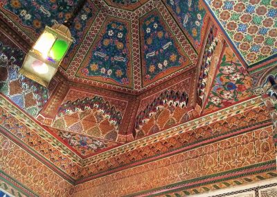 Ceiling inside Marrakech's Bahia Palace