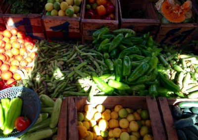 Fruit and vegetables in the Marrakech souk